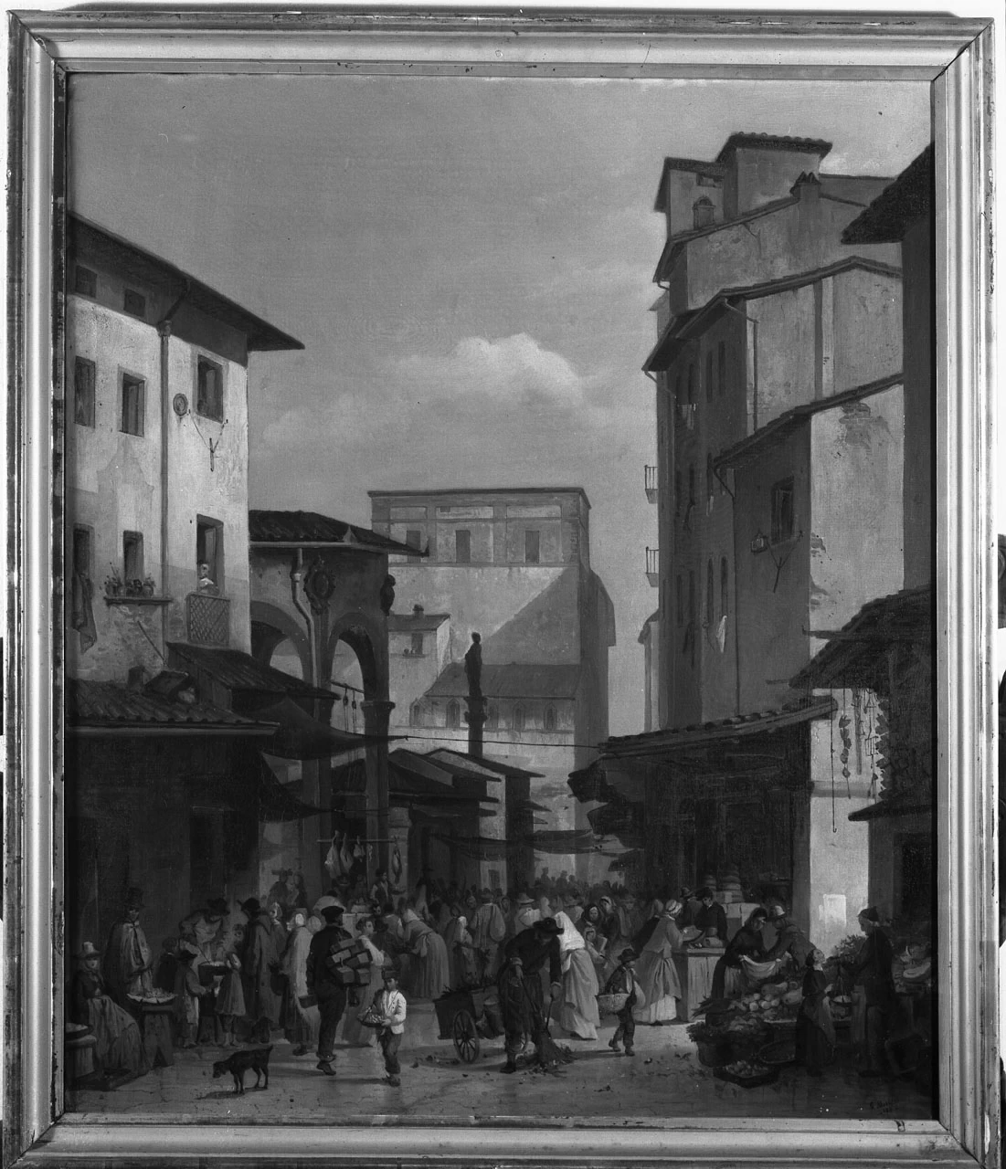 Veduta del mercato vecchio di Firenze - Museo Statale d'Arte Medioevale, Arezzo